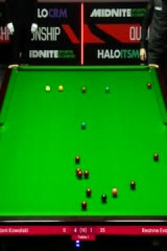 斯诺克世锦赛资格赛128进96安东尼·科瓦斯基5-4瑞安·埃文斯20250407