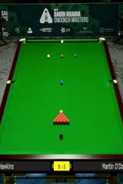 2025斯诺克沙特大师赛32进16巴里·霍金斯5-3马丁·奥德奈尔20250813