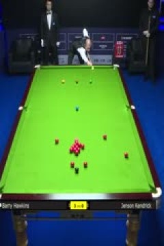 斯诺克世界公开赛第一轮简森·肯德里克2-5巴里·霍金斯20240318
