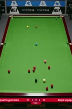 斯诺克威尔士公开赛资格赛伊什普利特·辛格·查达4-0贝帕特·斯里帕蓬20250204