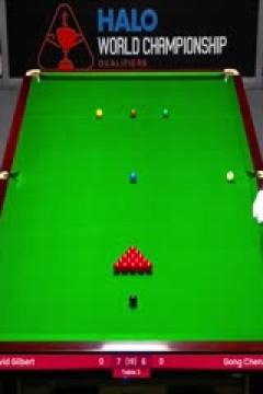 斯诺克世锦赛资格赛96进64及64进32大卫·吉尔伯特10-6巩晨智(第二阶段)20250413