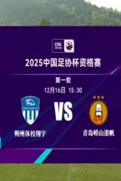 足协杯资格赛 朔州体校翔宇VS青岛崂山港帆 20241216