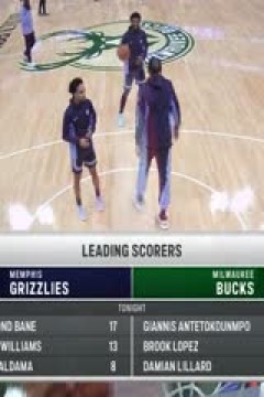 NBA季前赛 灰熊VS雄鹿 20231021