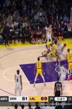 NBA常规赛 掘金VS湖人 20250320