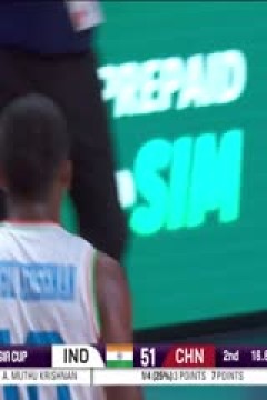 男篮亚洲杯 印度VS中国 20250807