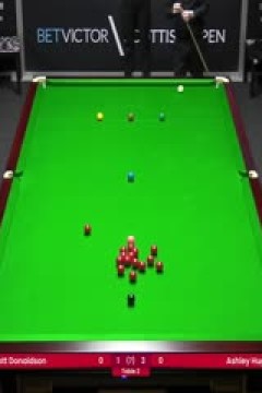 斯诺克苏格兰公开赛资格赛斯科特·唐纳森4-3阿什利·赫吉尔20231101
