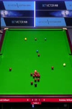 2023斯诺克苏格兰公开赛罗比·威廉姆斯3-4大卫·吉尔伯特20231213