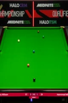 斯诺克世锦赛资格赛96进64及64进32加里·威尔逊8-1哈马德·米亚(第一阶段)20250413