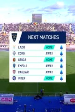 意甲联赛 莱切VS蒙扎 20241215