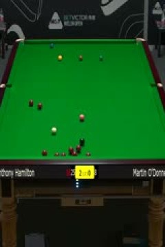 斯诺克威尔士公开赛安东尼·汉密尔顿2-4马丁·奥唐奈20240215