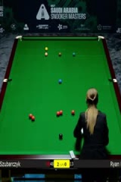 2025斯诺克沙特大师赛第一轮(144进112)米哈乌·苏巴尔奇克4-2瑞恩·戴维斯20250808