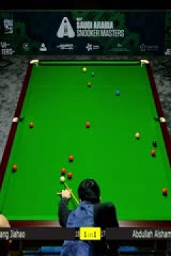 2025斯诺克沙特大师赛第一轮(144进112)黄佳浩4-1阿卜杜拉·阿尔沙马里20250808