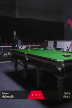 2025斯诺克英国公开赛资格赛史蒂文·霍尔沃斯0-4阿卡尼·宋沙瓦20250626